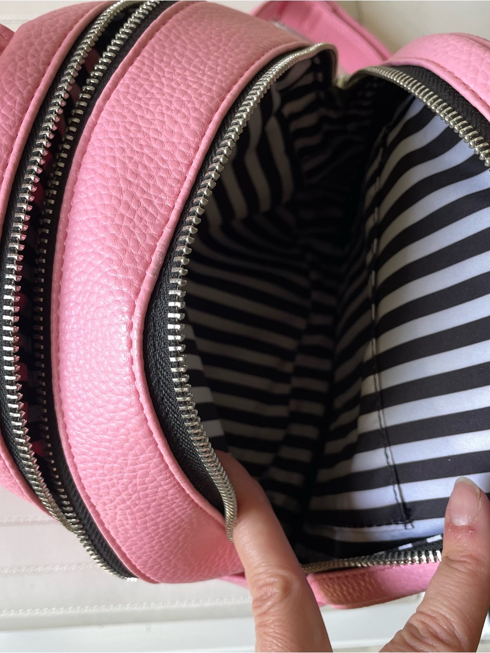 Marc Tetro Pink Mini Backpack Westie Dog Vegan Leather Small Backpack Purse - Picture 7 of 12
